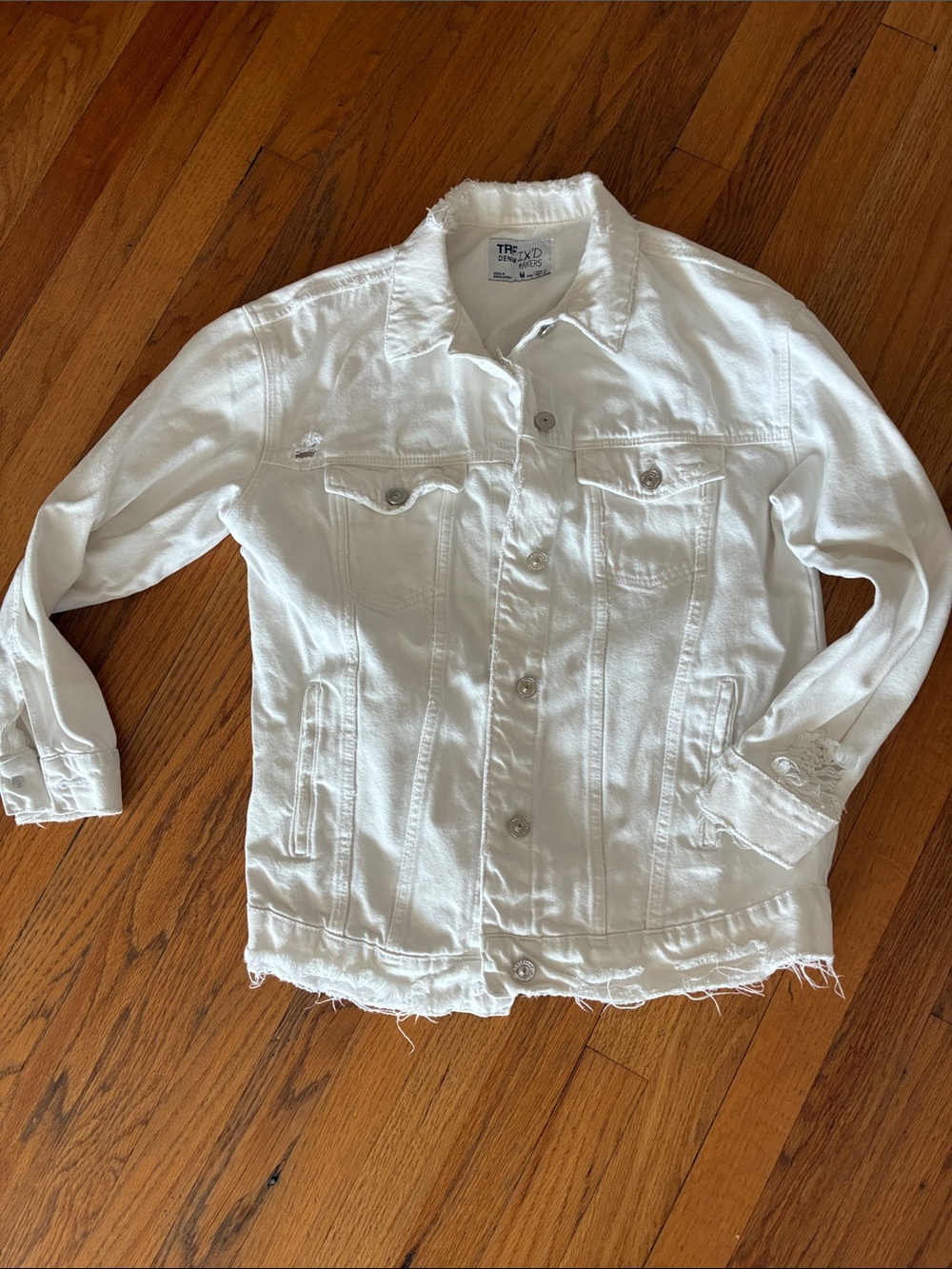 White denim jacket